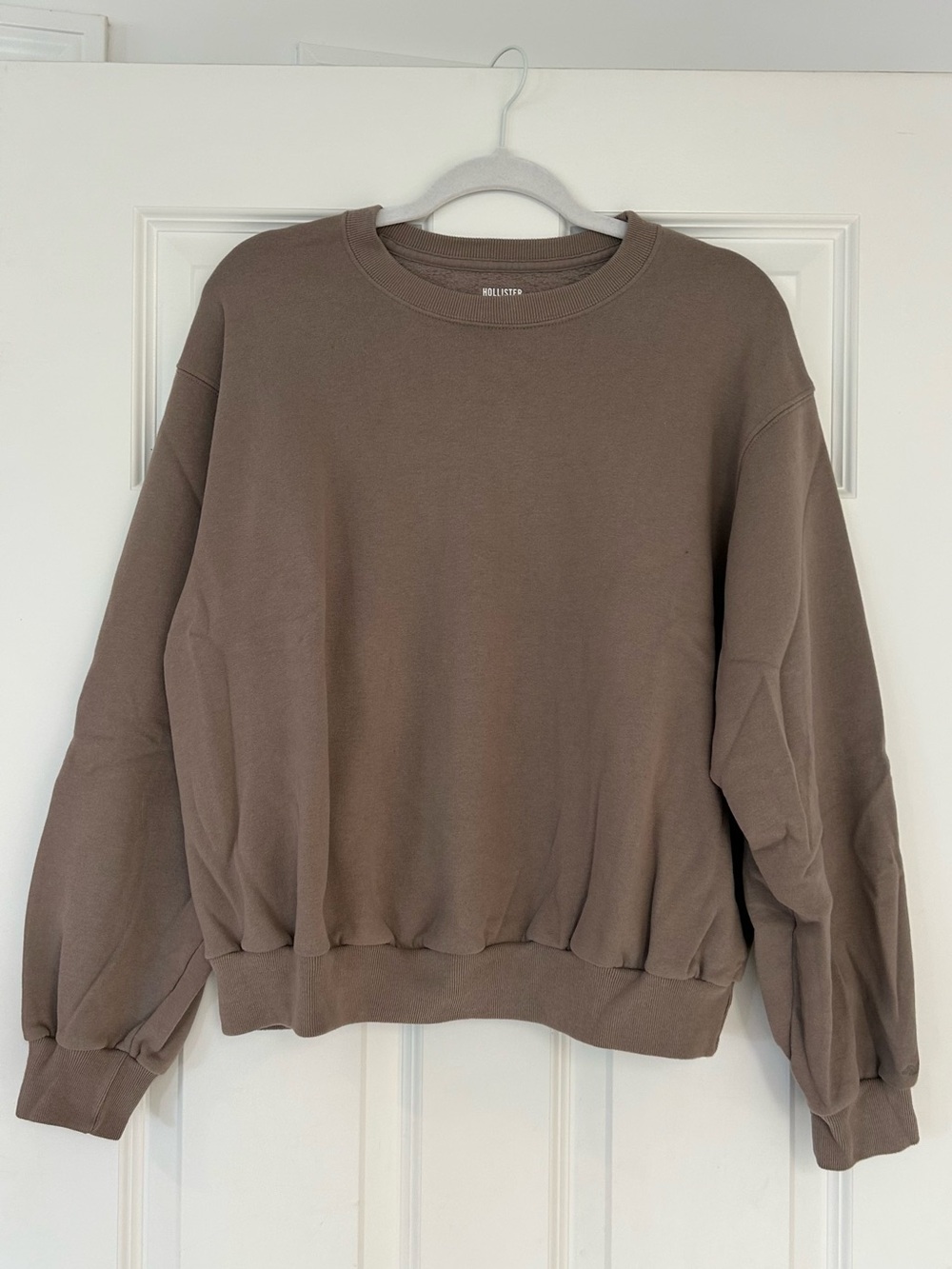 Hollister Taupe Brown Crewneck Sweatshirt